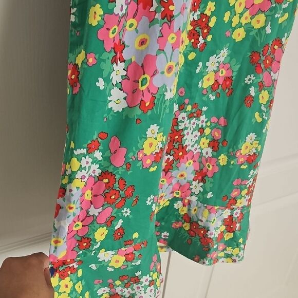 Floral Green Sleeveless Dress - Picture 6 of 16